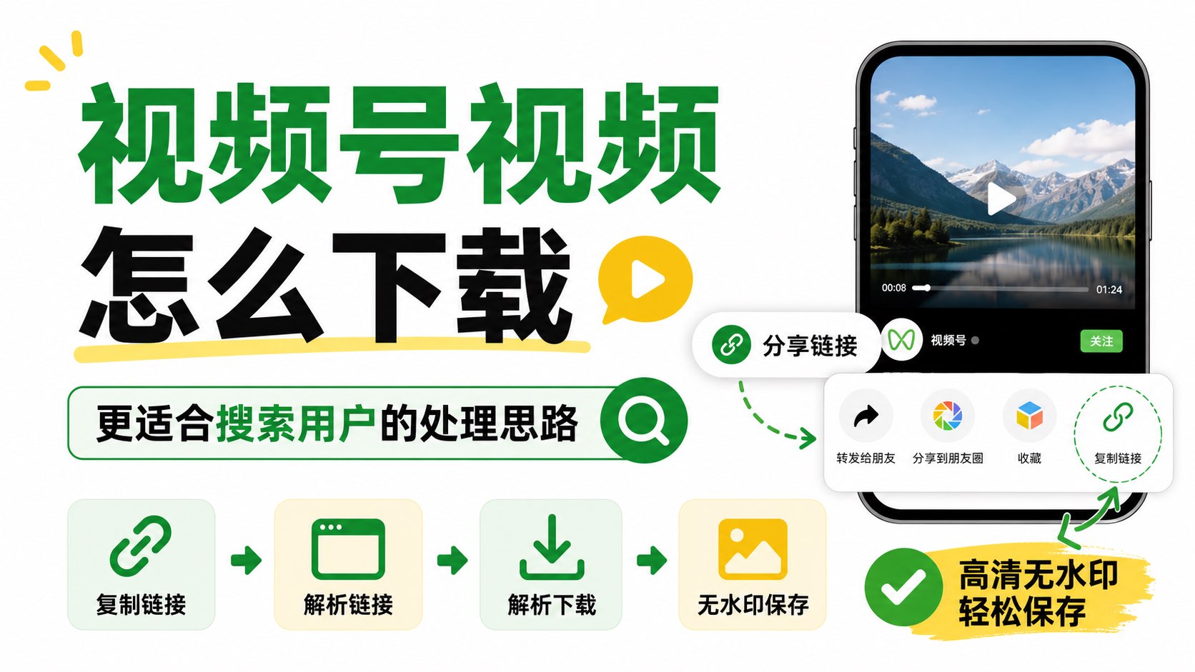 视频号视频怎么下载?更适合搜索用户的处理思路