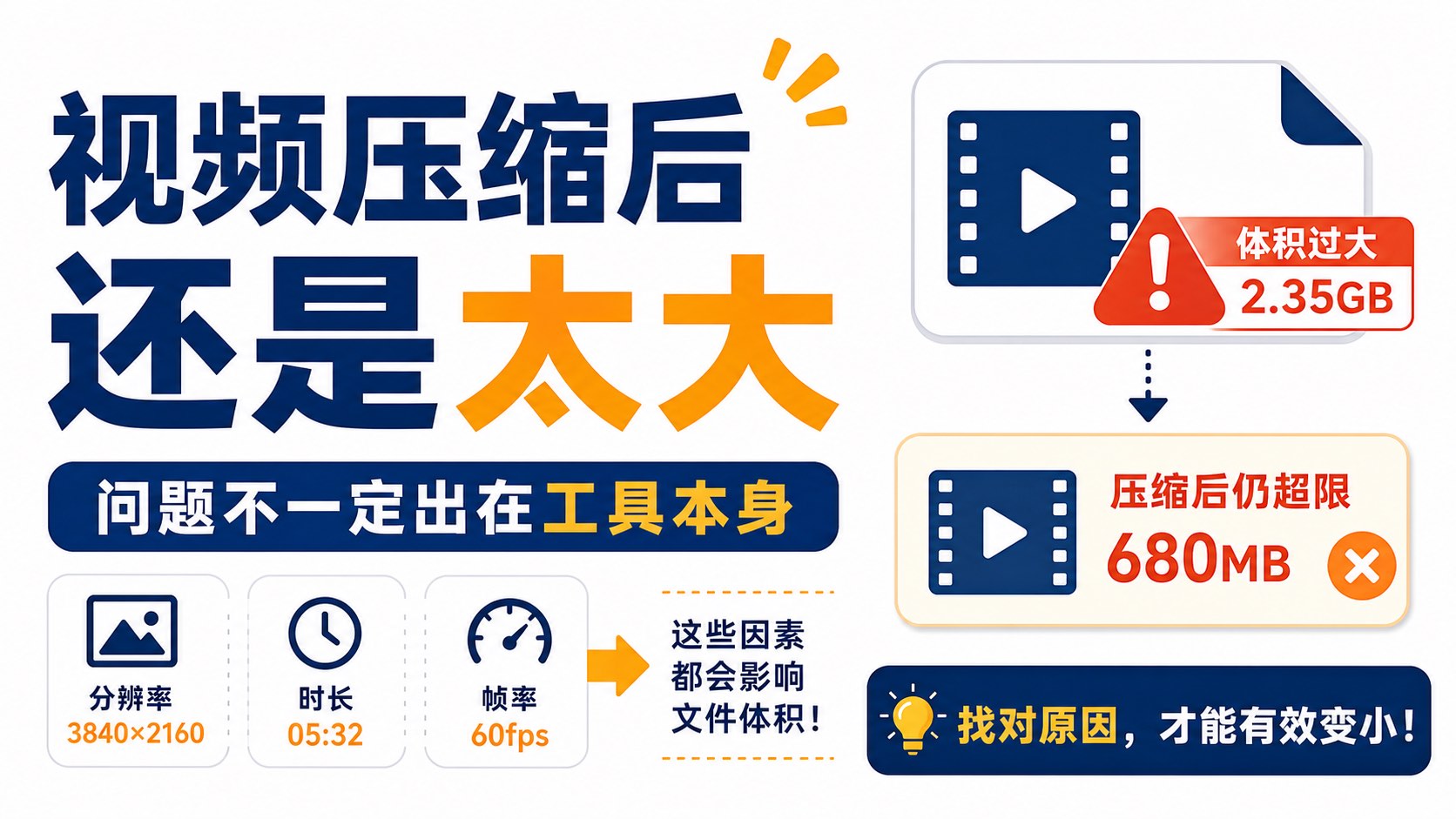 视频压缩后还是太大怎么办?问题不一定出在工具本身
