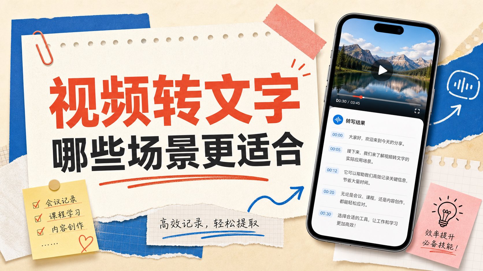 视频转文字适合哪些场景?不是所有素材都该直接转